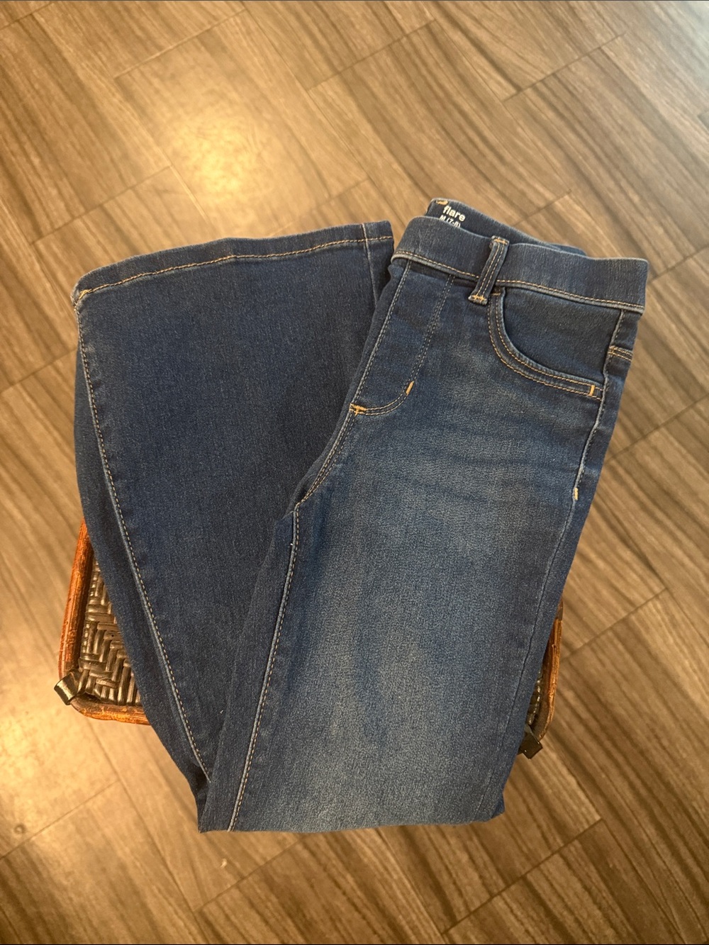 wonder nation Girls Blue Wide-Leg Denim Pants